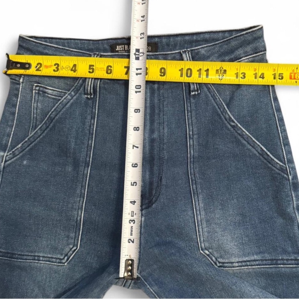 Just Black Wide-Leg Patch Pocket Women Jeans 28” - Picture 5 of 5